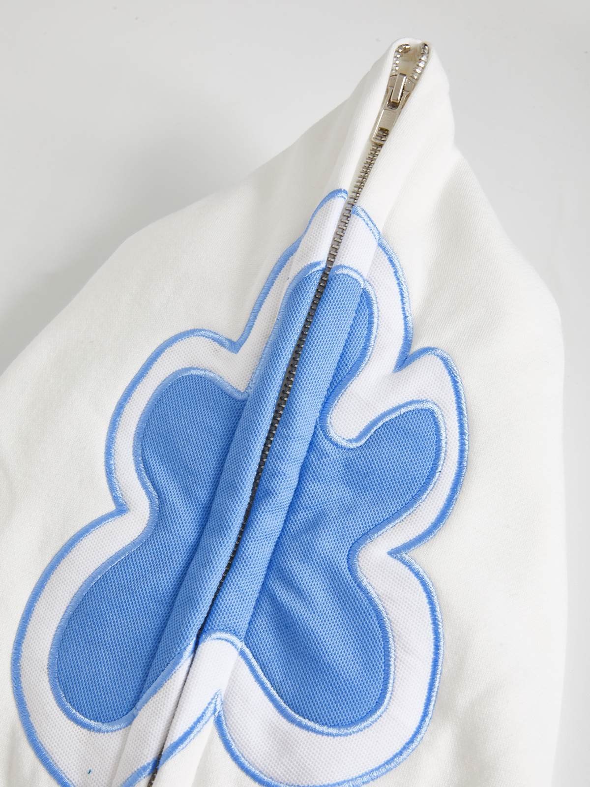 Sudadera con capucha y cremallera con bordado Flower Instinct para hombre-4