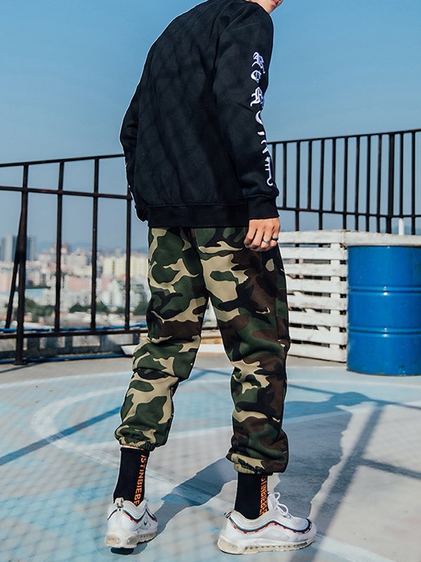 Sudadera de hombre con bordado de letras-2