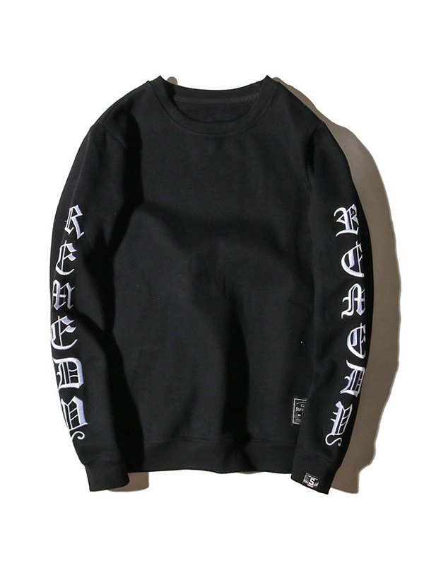 Sudadera de hombre con bordado de letras-4