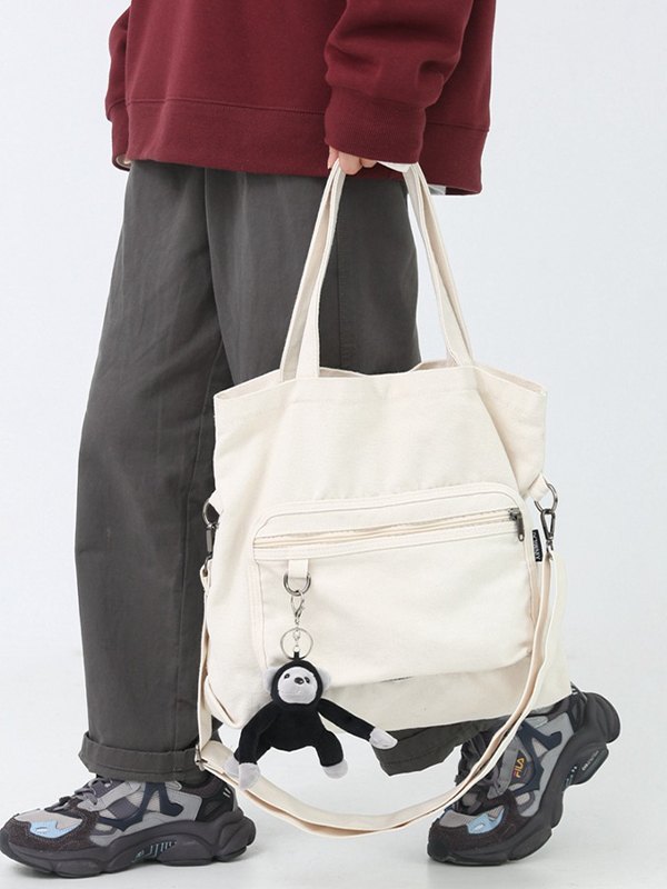 Bolso de hombro vintage con colgante de dibujos animados-1