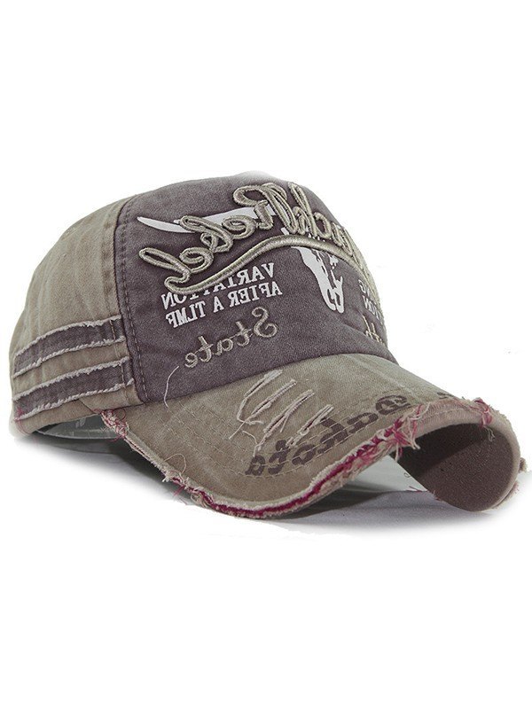 Gorra de béisbol desgastada bordada vintage-1