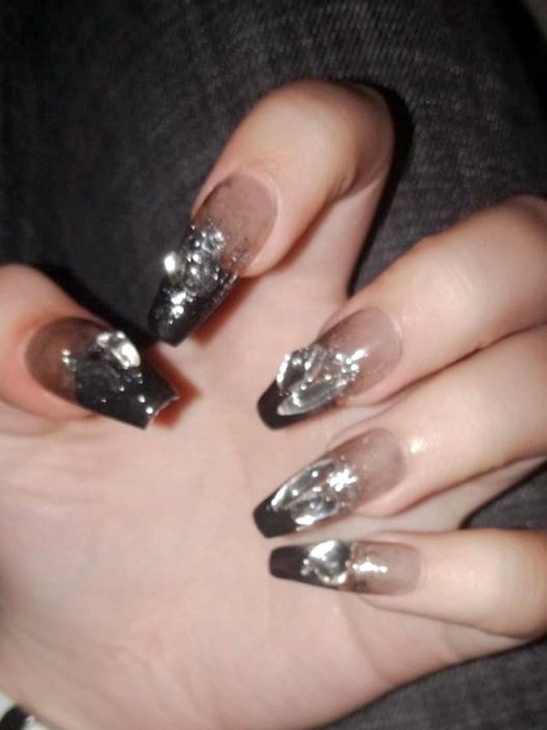 24 piezas de diamantes de imitación galácticos para embellecer las uñas.-2